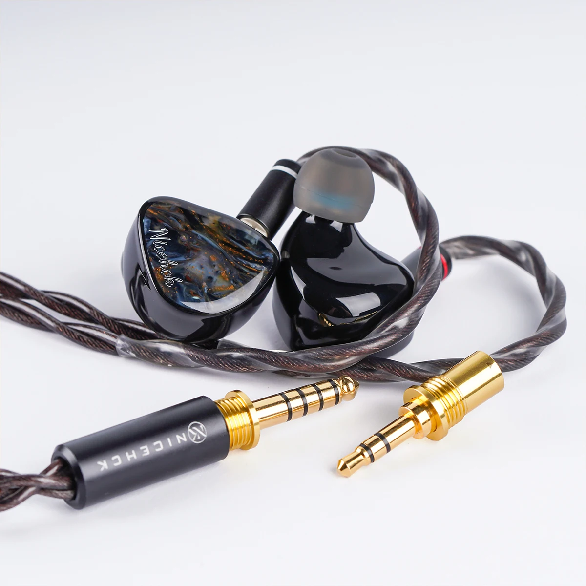 【البيع المسبق】NICEHCK Rockies In Ear Monitor 1DD+2 Knowles BA+2 Sonion EST Hybrid Drivers 2-in-1 Plug Resin Shell 2Pin HiFi Earpho