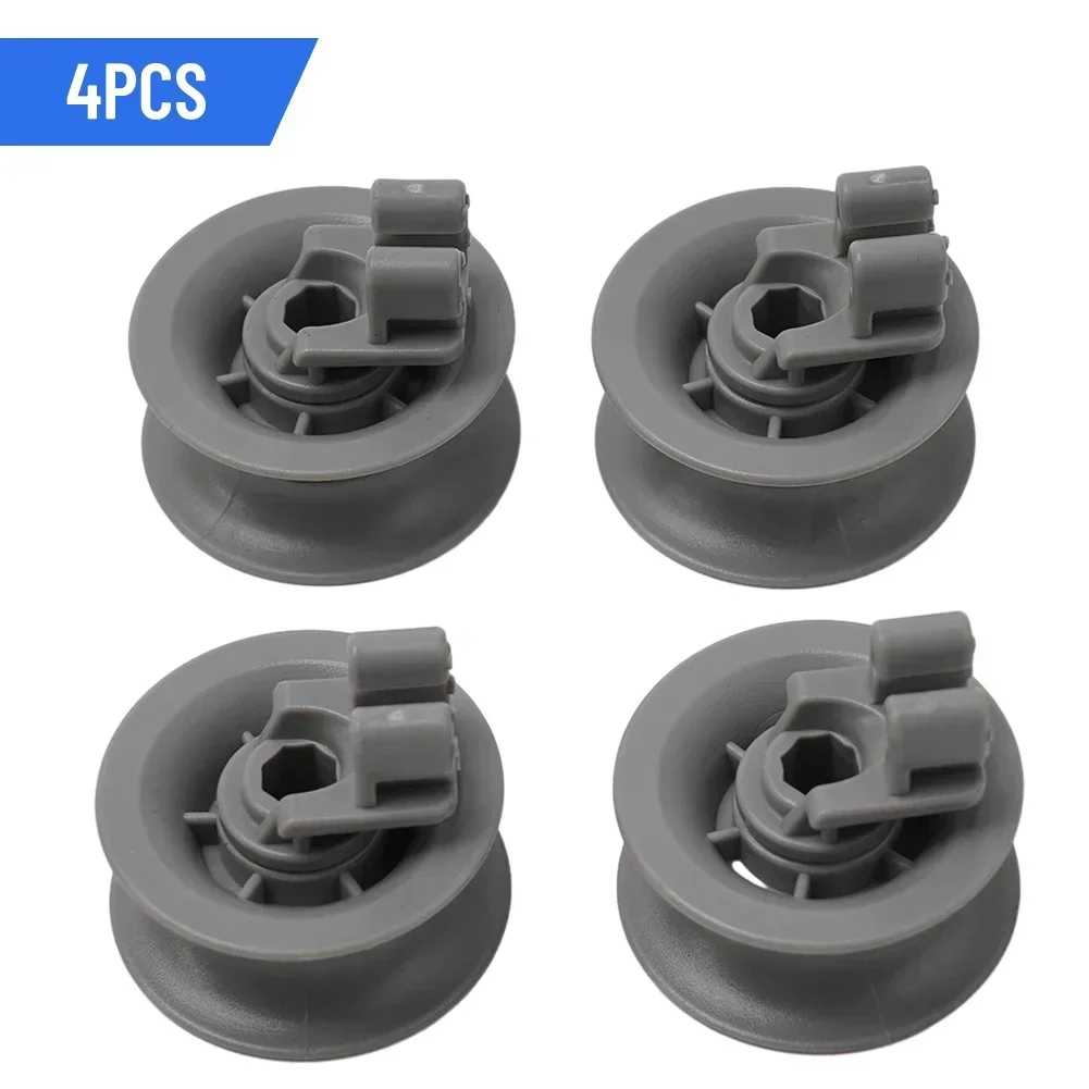 4 Upper Basket Wheels 611666 For Neff S41E50B0GB/01 S41E50B0GB/02 For Bosch SBV50E10GB/01 For Siemens SC76M530GB/01 Etc.