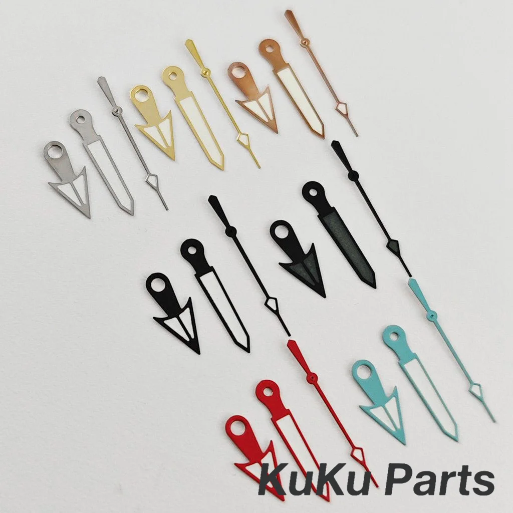 NH35 Zeiger Grün Leuchtendes Gold Rot Silber Roségold Passend für NH34 NH35 NH36 4R35 4R36 7S Uhrwerk SKX007 SKX009 SRPD Uhrzeiger-Kit