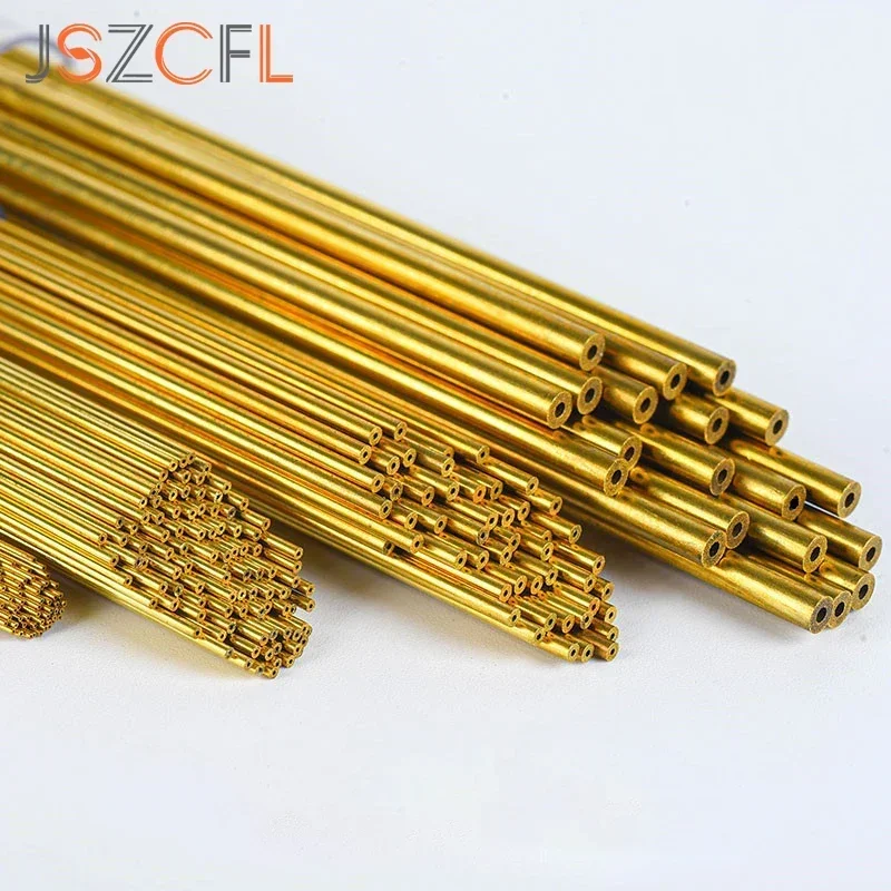 100pcs Brass Electrode Tubes Diameter 0.3/0.5/0.6/0.7/0.8/0.9/1/1.1/1.2/1.3/1.4/1.5/1.6/2/3mm for EDM Drilling Machine 500mm