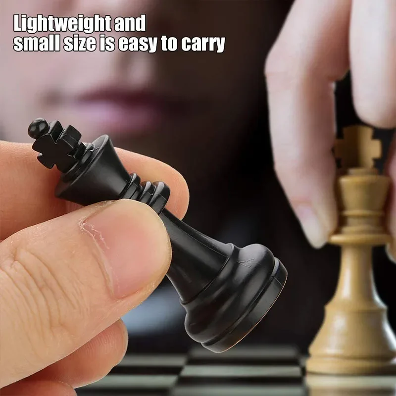 luxury 32 Chess Pieces High Quality Chess Game King High 64mm 77mm 97mm Ajedrez Medieval Chess Set Kids Toys Playing Game