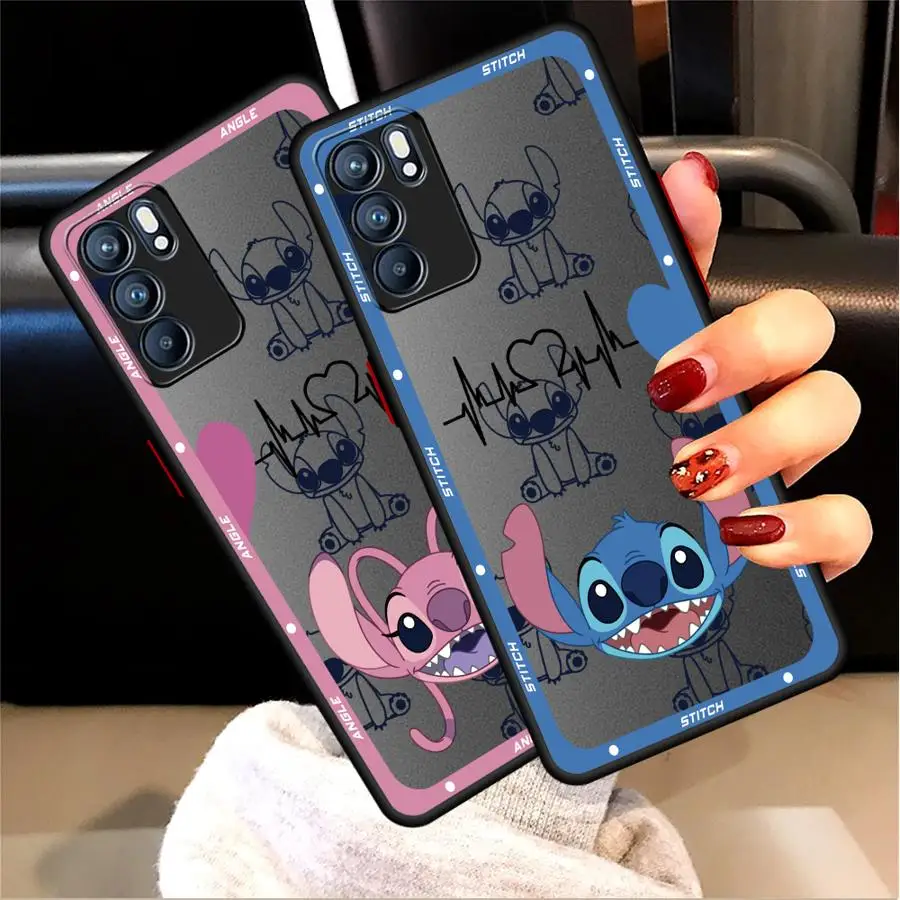 Disney Stitch Angle Lover- Phone Case for Xiaomi Redmi Note 9S 10 Pro 11 Pro 12 13 Pro 10S 9T 11T 11S 12S 9 Back TPU Cover