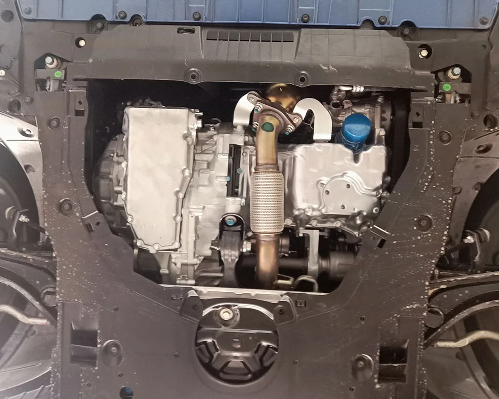 جديد جودة أعلى أسود تحت المحرك الحرس قطعة من نسيج مجلس سبلاش درع الطين الحاجز لوحة لوحة لهوندا أكورد 2023-2024 1.5T #2