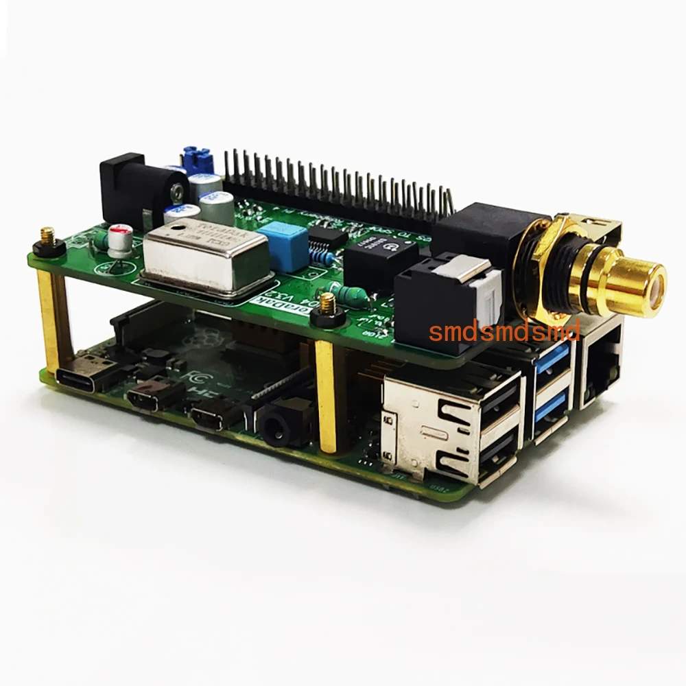 

WM8804G I2S HDMI Coaxial Optical HiFi PiFi Digi+ Digital Audio Sound Card Decode Board DSD64 Volumio Moode Raspberry Pi 4B 3B