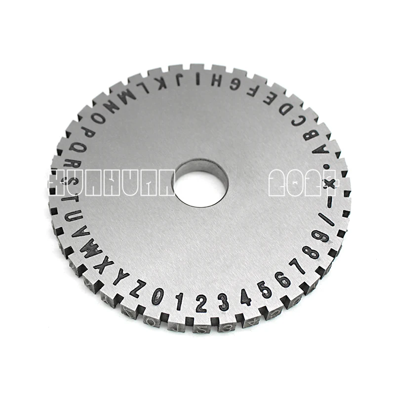 Character Plate Font Wheel Gear for Manual steel embossing machine Embosser 2mm/ 2.5mm/ 3mm/ 4mm/ 5mm/ 6mm Metal Sheet Plate