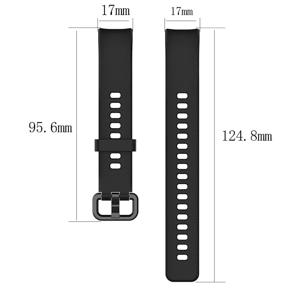 Pulseira de pulso de silicone para huawei honor band 4/5 relógio inteligente banda de substituição ajustável pulseiras para honra banda 4/5
