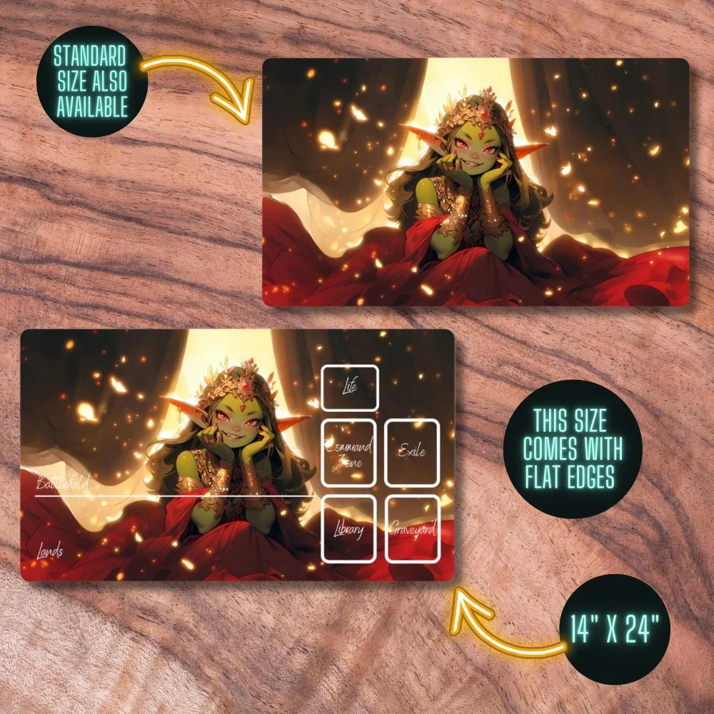 CCG Playmat Anime, Goblin Princess Themed TCG Playmat, Unofficial MTG Playmat, Trading Card Game Accessories, Gifts for Gamers