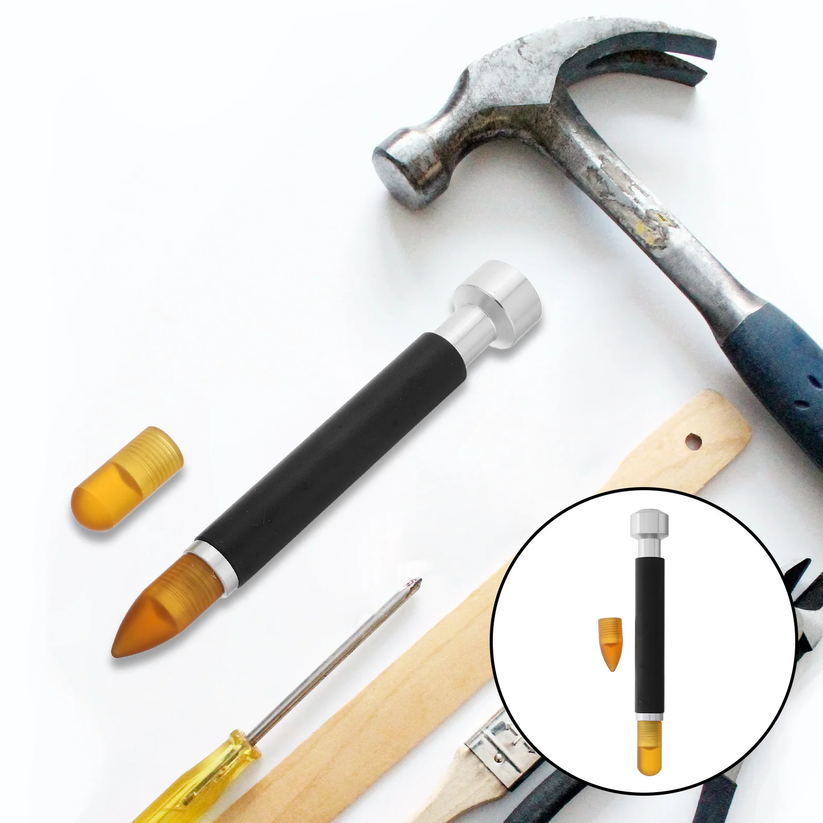 

1Set Tools Tap Down Pen DIY Dent Removal Kit Replacement Heads Auto Body Repair Equipment for Smooth Finish