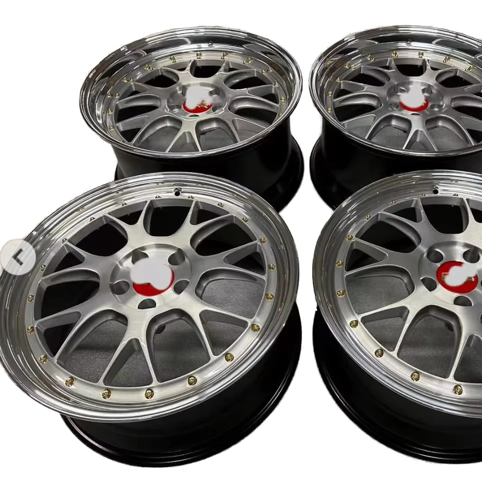 

20-дюймовая автомобильная ступица из полированного алюминиевого сплава для пикапа и внедорожника, 5 отверстий, с центральной пластиной из матового алюминия