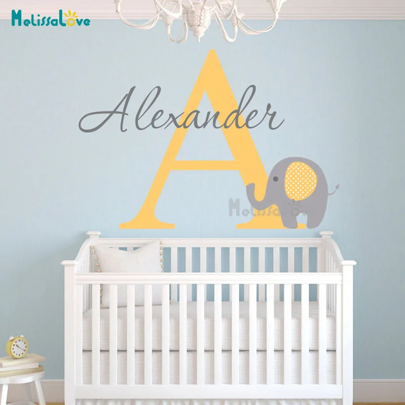 15 Style Custom Name Decal Personalized Baby Room Nursery Decor Removable Vinyl Wall Sticker Mural D671