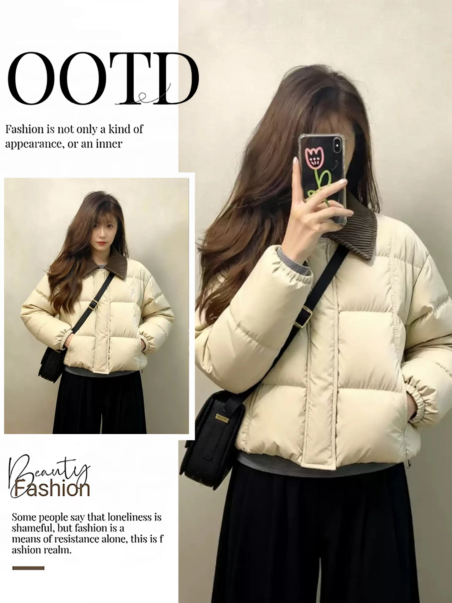 

Корейская ретро-куртка из вельвета и хлопка для женщин, новинка зимы 2025, модная универсальная укороченная куртка-пуховик малого размера