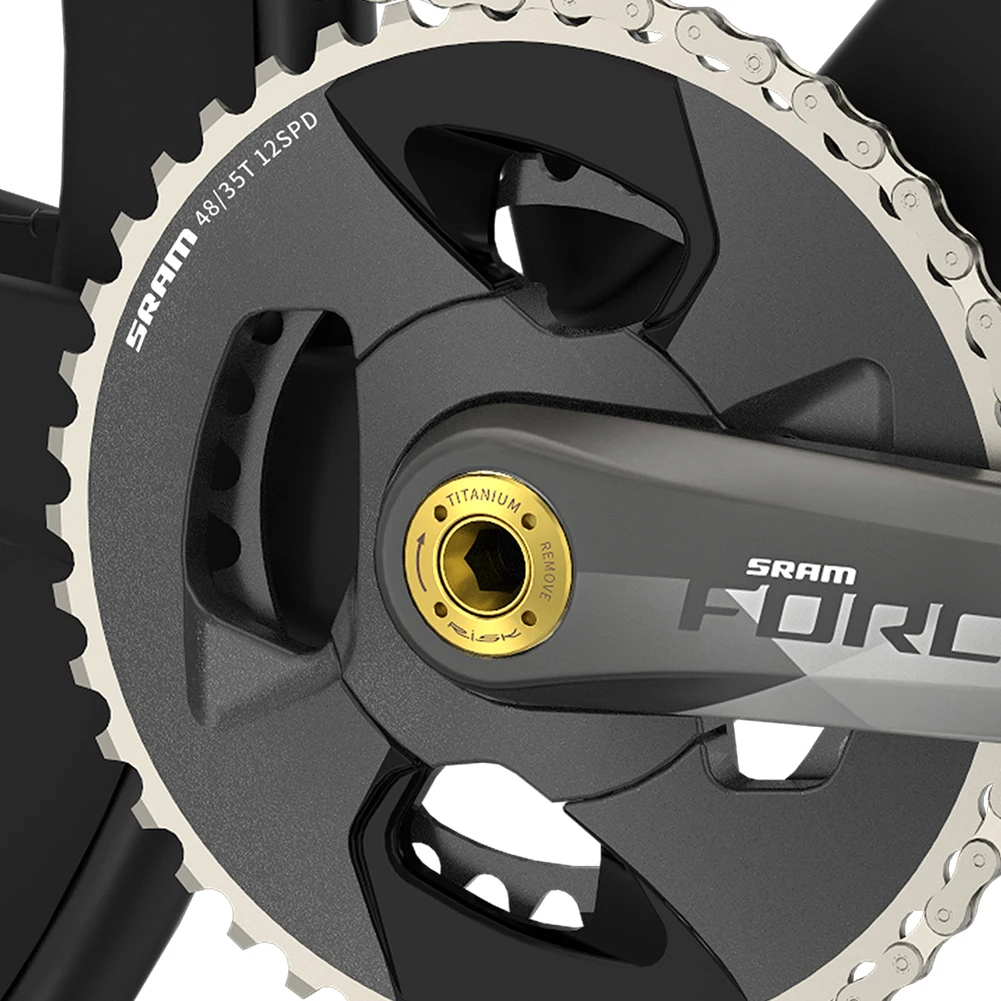 

Titanium Alloy Crank Arm Bolt with Bike Crank Arm Cap Fixing Crank Screw Bike Cranket Fixing Bolt for SRAM NX-GX-XX1-EAGLE