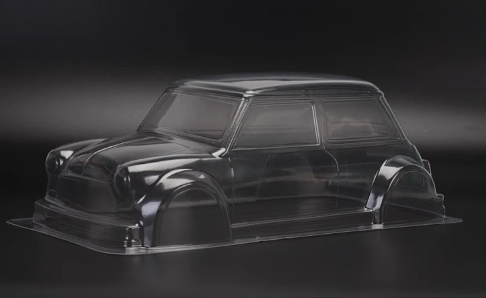 

Масштаб 1/10, дорожный кузов Mini Cooper, прозрачный неокрашенный корпус автомобиля M для Tamiya Mini Chassis, колесная база 225 мм