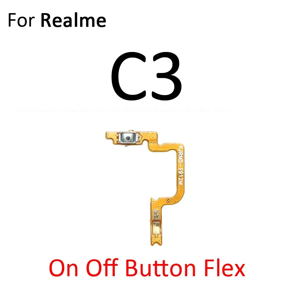 Switch Power ON OFF Key Mute Silent Volume Button Ribbon Flex CableFor OPPO Realme C1 C2 C3 C3i C11 C12 C15 C17 C25 C25s