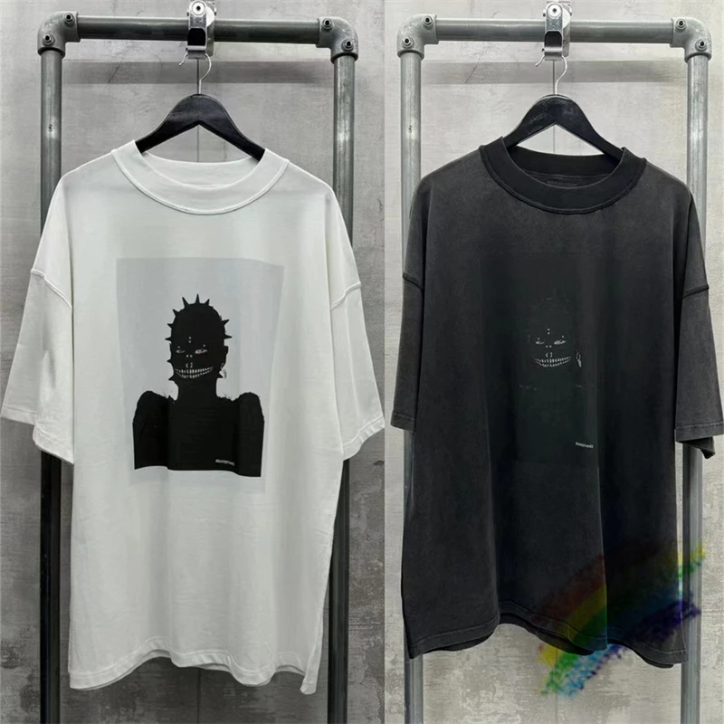 

Arnodefrance Punk Character Print Canline Short Sleeved T Shirt 1:1 High Quality Streetwear Tops Tee