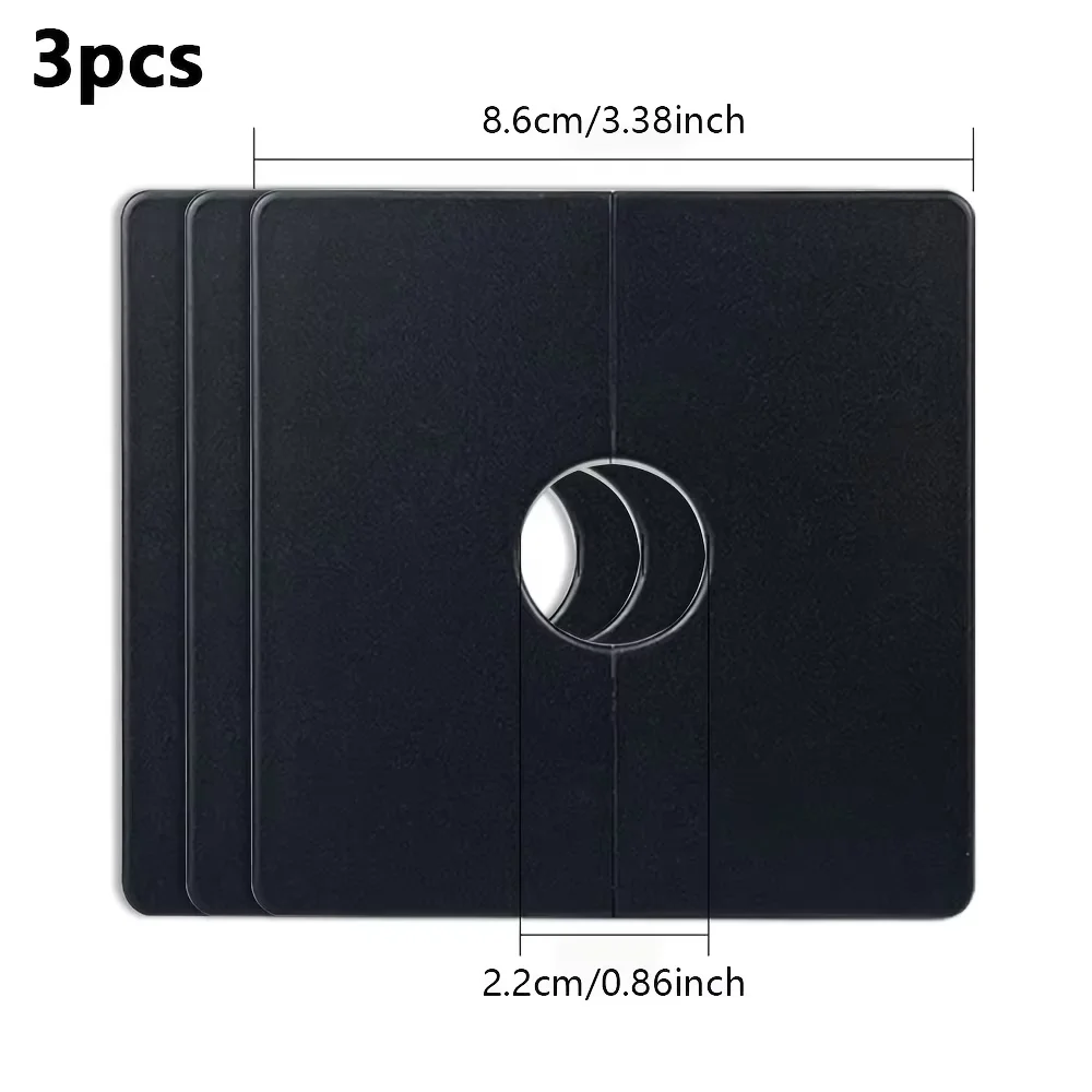 3pcs Square Shower Mixer Valve Planter Pipe Cover, Square Pipe Cover Sticker Bathroom Cover Plate, Shower Remodel Cover Plate