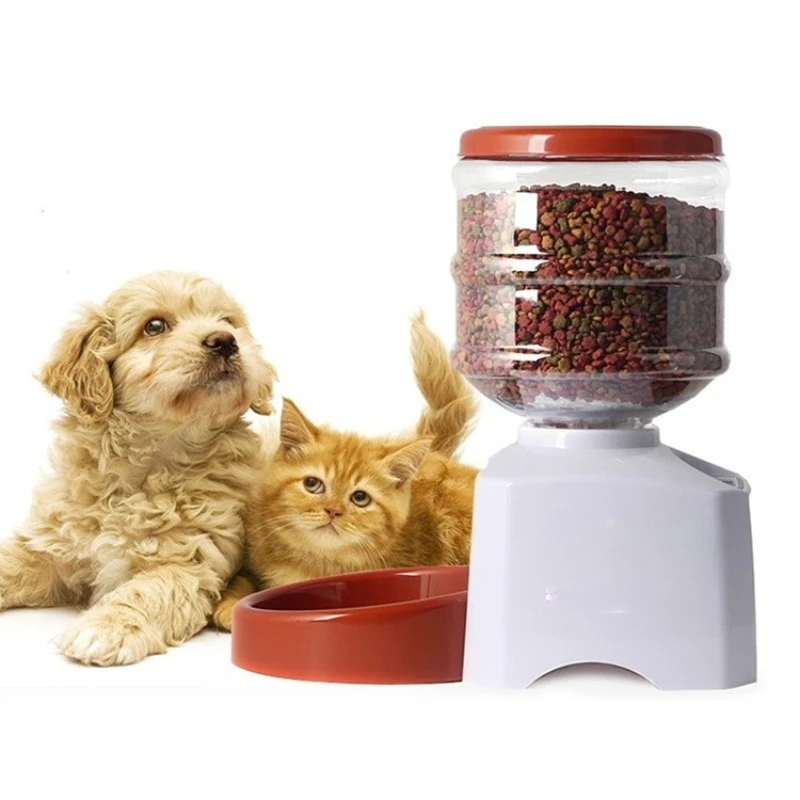 5.5 liter recordable feeder, cat and dog three meals timed quantitative feeder, automatic feeder bowl