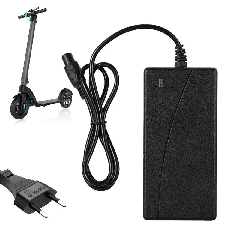 

Electric Scooter Fast Charger 42V Power Adapter For Scooters Three-pin Plug Design Fast Charging Scooter Charger Portable