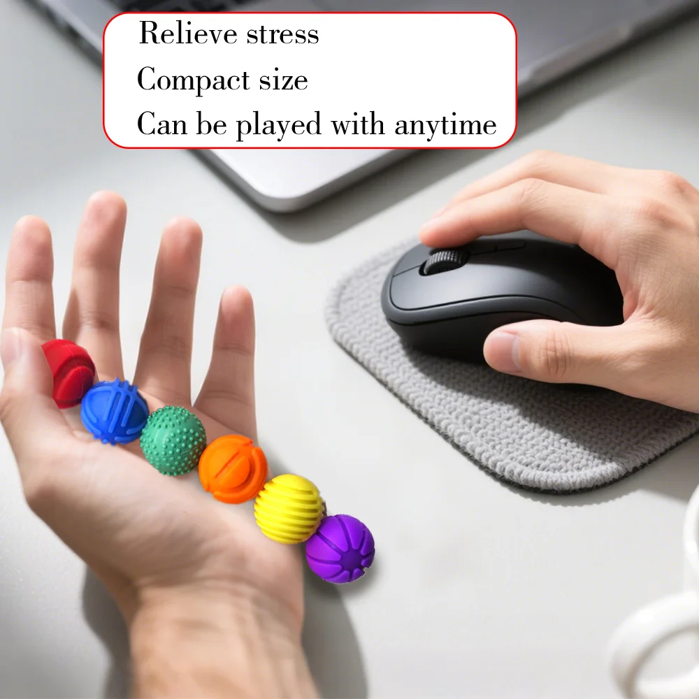 AHDH سيليكون الكرة المغناطيسية لعبة تخفيف التوتر إصبع الإجهاد الإغاثة لعبة تعليمية الجدة المغناطيسي بالجملة