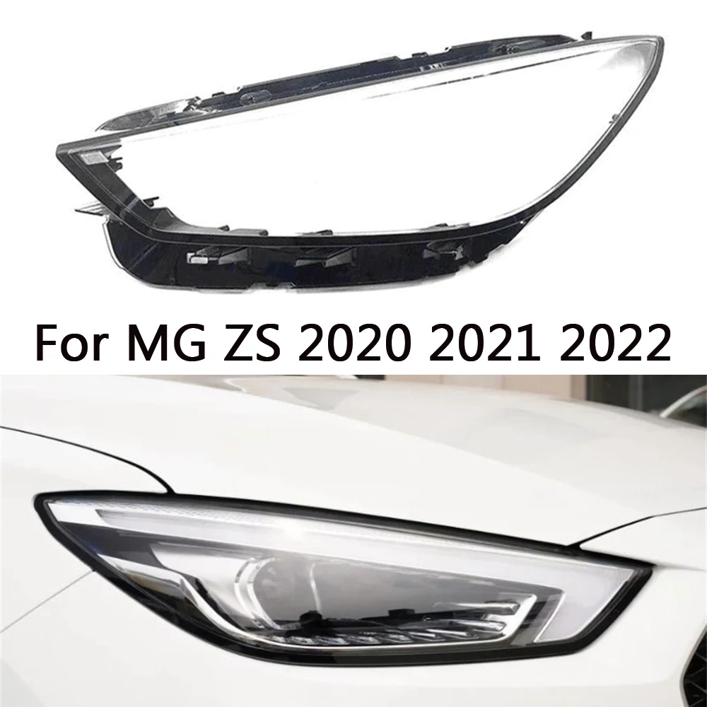 

Auto Lamp Light Case For MG ZS 2020 2021 2022 Car Headlight Lens Cover Transparent Lampshade Glass Lampcover Caps Headlamp Shell