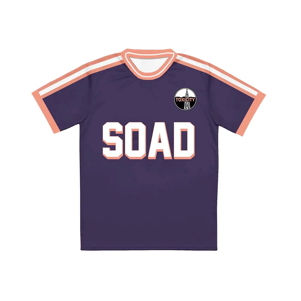 System of A Down Soda Tour Football Tee Jersey Short Sleeve Summer O-neck T-shirt Unisex Streetwear Fashion Design Graphic Shirt