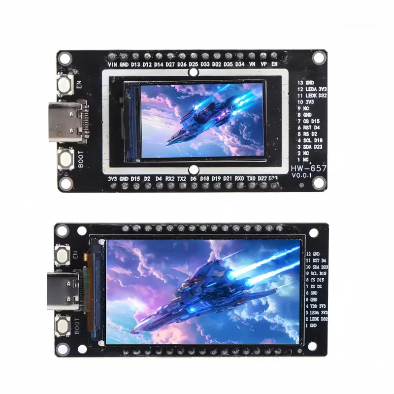 

1.4/1.9 Inch LCD Screen WIFI Bluetooth Development Board ESP32-32 Module Type-C Interface Soldered With Pin Arrangement Arduino