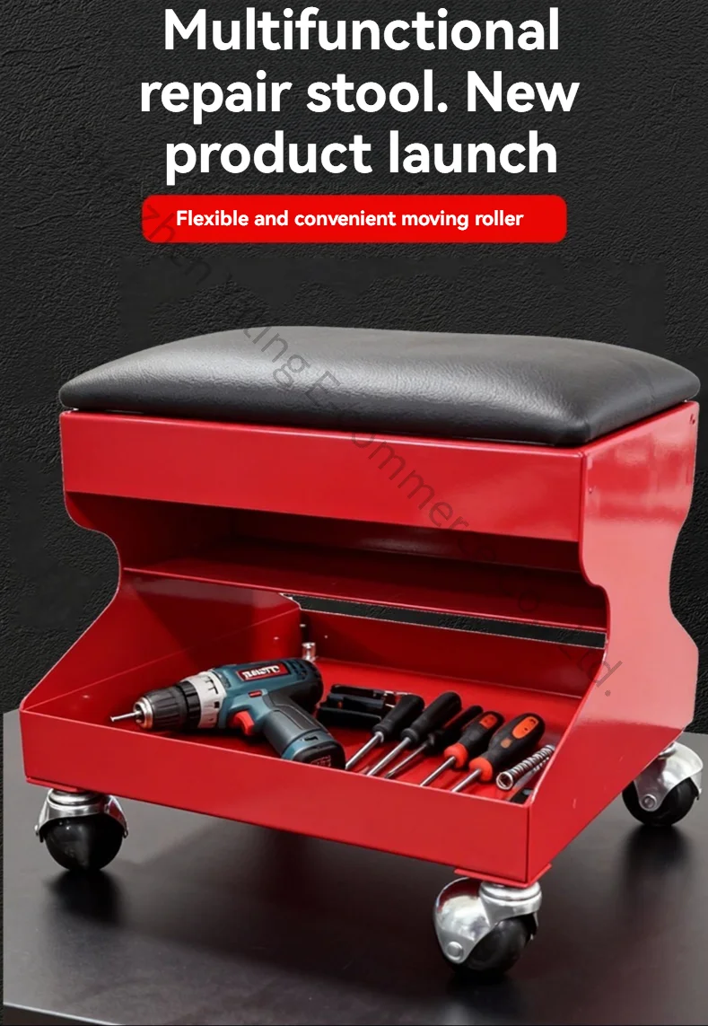 Mobile Stool for Car Repair, Skateboard Stool Tool for Car Repair, Lying Board Matching, Mobile Thickening