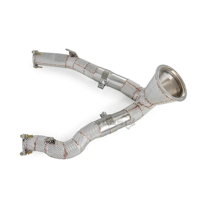 Insulated Straight Through Downpipe Exhaust Racing 304 Stainless  for Audi A7 3.0T C8 2018-2023 Sport Direct Fit Upgrade