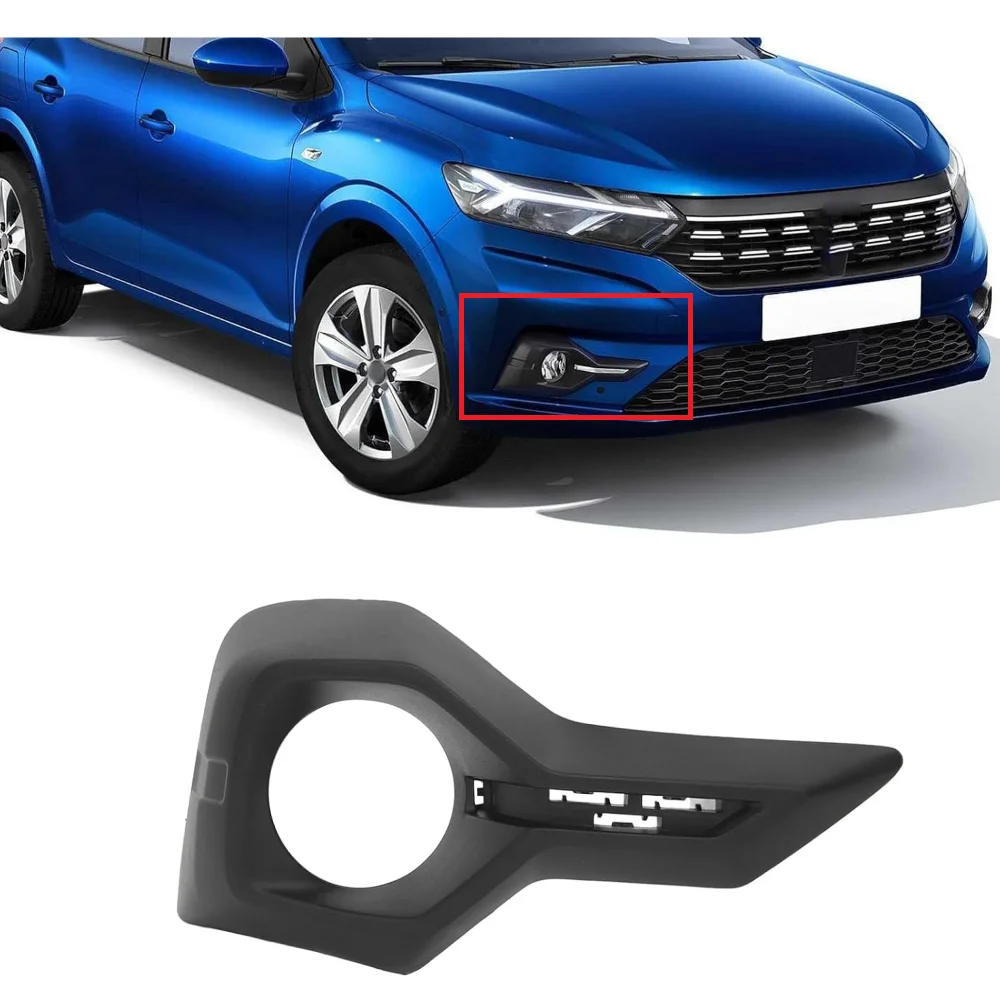 For Dacia Logan Sandero MK3 2021+ Compatible Fog Frame Cover Scratch Resistant ABS Trim Right Left 261A39803R 261A24561R