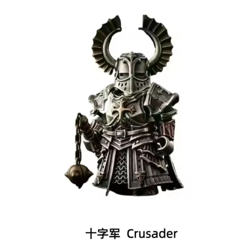 Black Knight Paladin Adjudicator Crusaders Magnetic Detachable Metal Figurine Desktop Decoration Copper Handle Figurine Cultural image 3