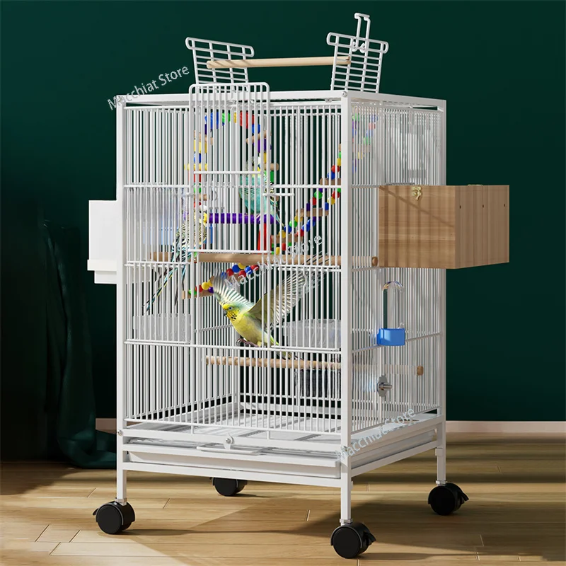 Large Bird Cage for Parrot Pigeon Canary Luxury Villa Nest Breeding  Top Interactive Skylight Birdcage Starling Special 