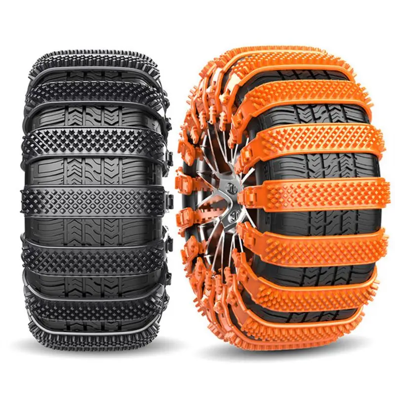 Car Snow Chains Driving SUV Off-road Outdoor Snow Tire Anti-skid Chain Thickened Tendon Universal Car Anti-skid Chain