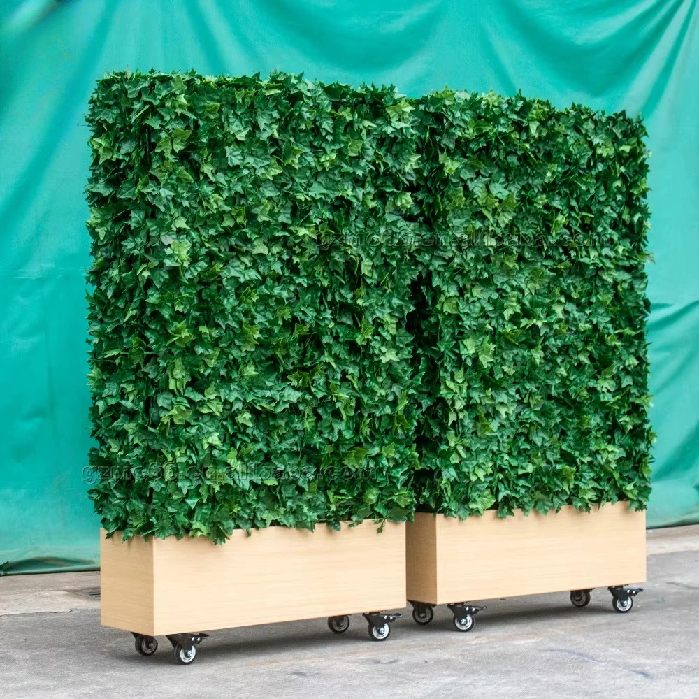 

Custom Artificial Grass Wall Plastic Hedge Fence Garden Fence Artificial Box Hedge Wall