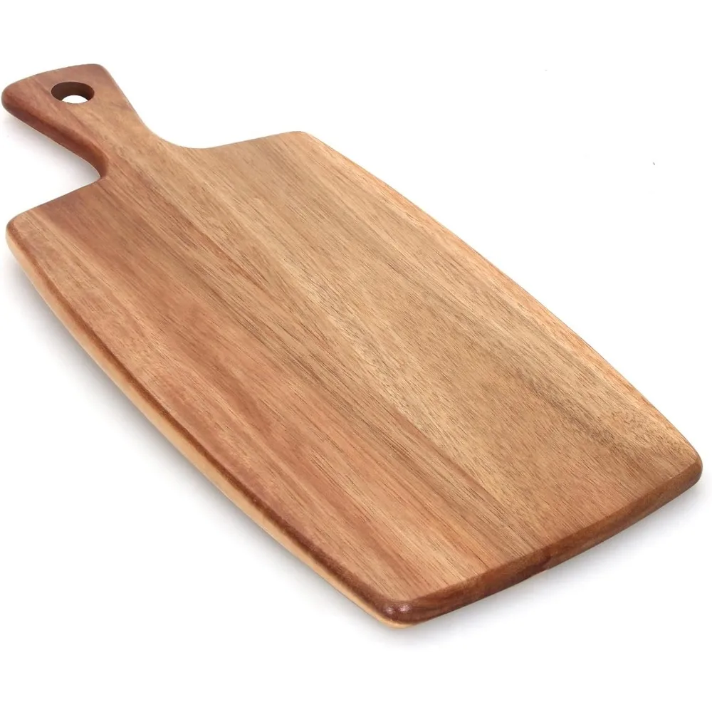 

Разделочная доска из дерева акации с ручкой, маленькие бордюрные доски, деревянная разделочная доска, декоративные мини-доски для кухни