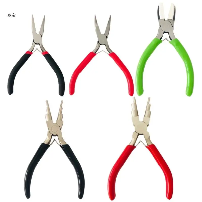 

X5QE Versatile Pliers Set Jewelry Making Tools for DIY Projects Cutting Wire Pliers