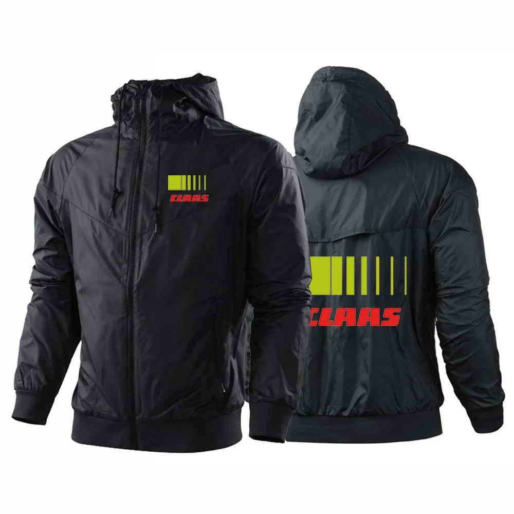 Claas 2023 New Men Brand Spring And Autumn Color Matching Windbreaker Jackets Harajuku Printing Comfortable Versatile Coat