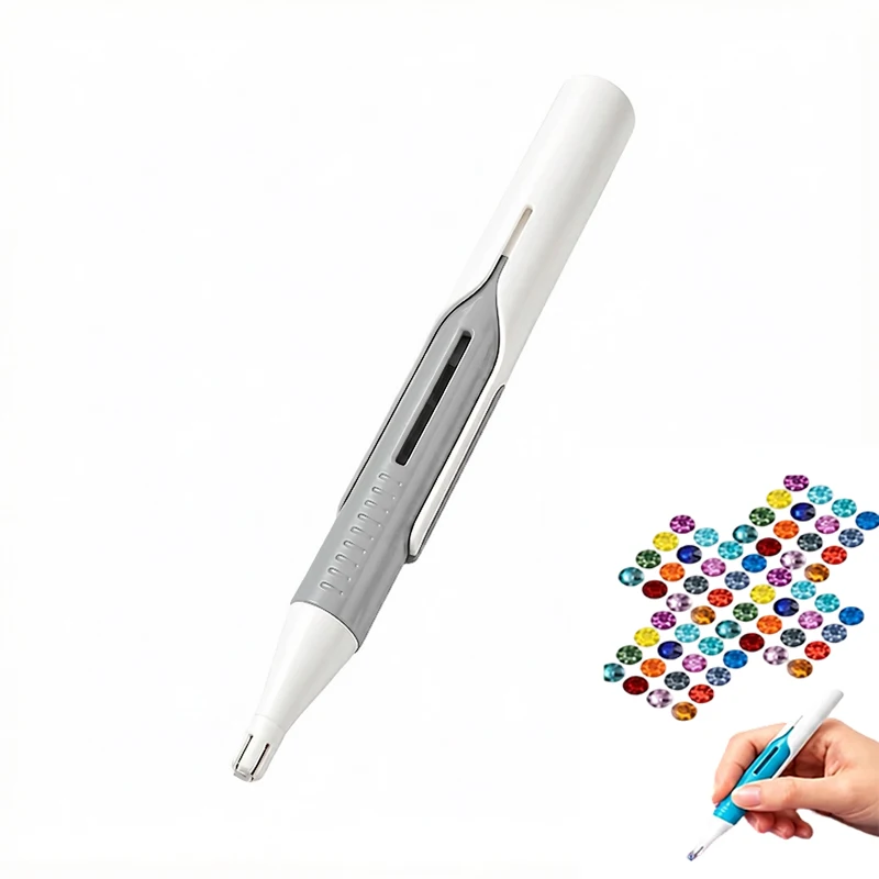 Automatischer Diamantmalerei-Perlenspender für 2,8 mm große runde Diamanten, DIY-Bastelzubehör für Anfänger und Erwachsene, Zubehörset, kein Wachs erforderlich