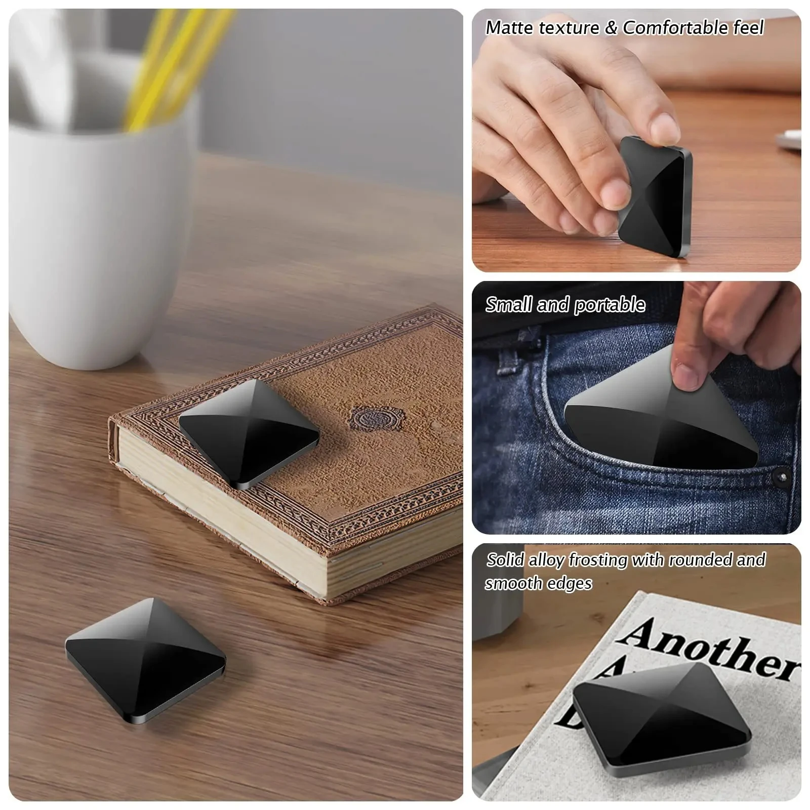 Sechseckiges, quadratisches, lustiges Desktop-Flip-Spielzeug – Fingerspitzen-Gyro-Taschen-Stressabbau-Artefakt für Kinder und Erwachsene – Detail 6