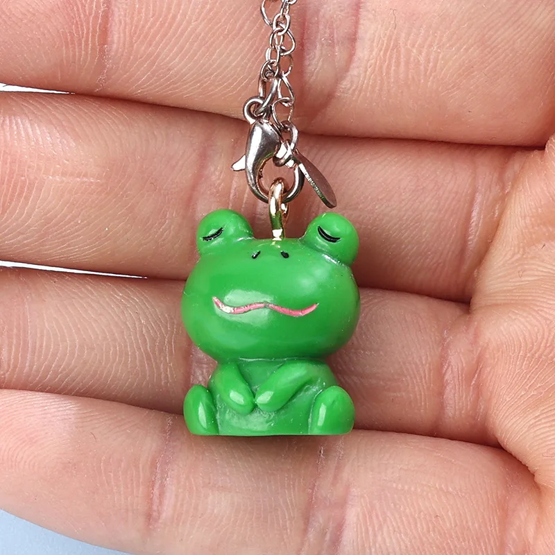 30Pcs 3D Cartoon Kawaii Frog Charms Animal Frog Resin Pendant Earrings Keychains Accessories for DIY Crafts Jewelry Make