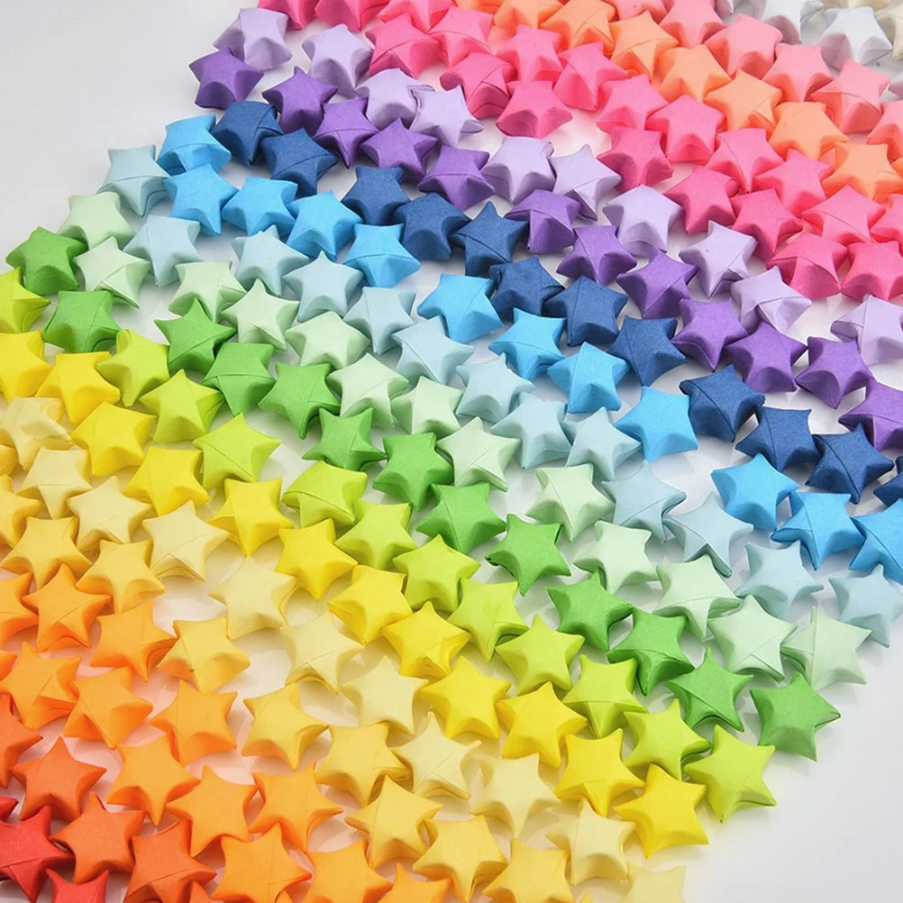 

4050 Pcs Colorful Folding Strips Kit Gradient DIY Star Paper Star Making Paper Supplies Craft Project School
