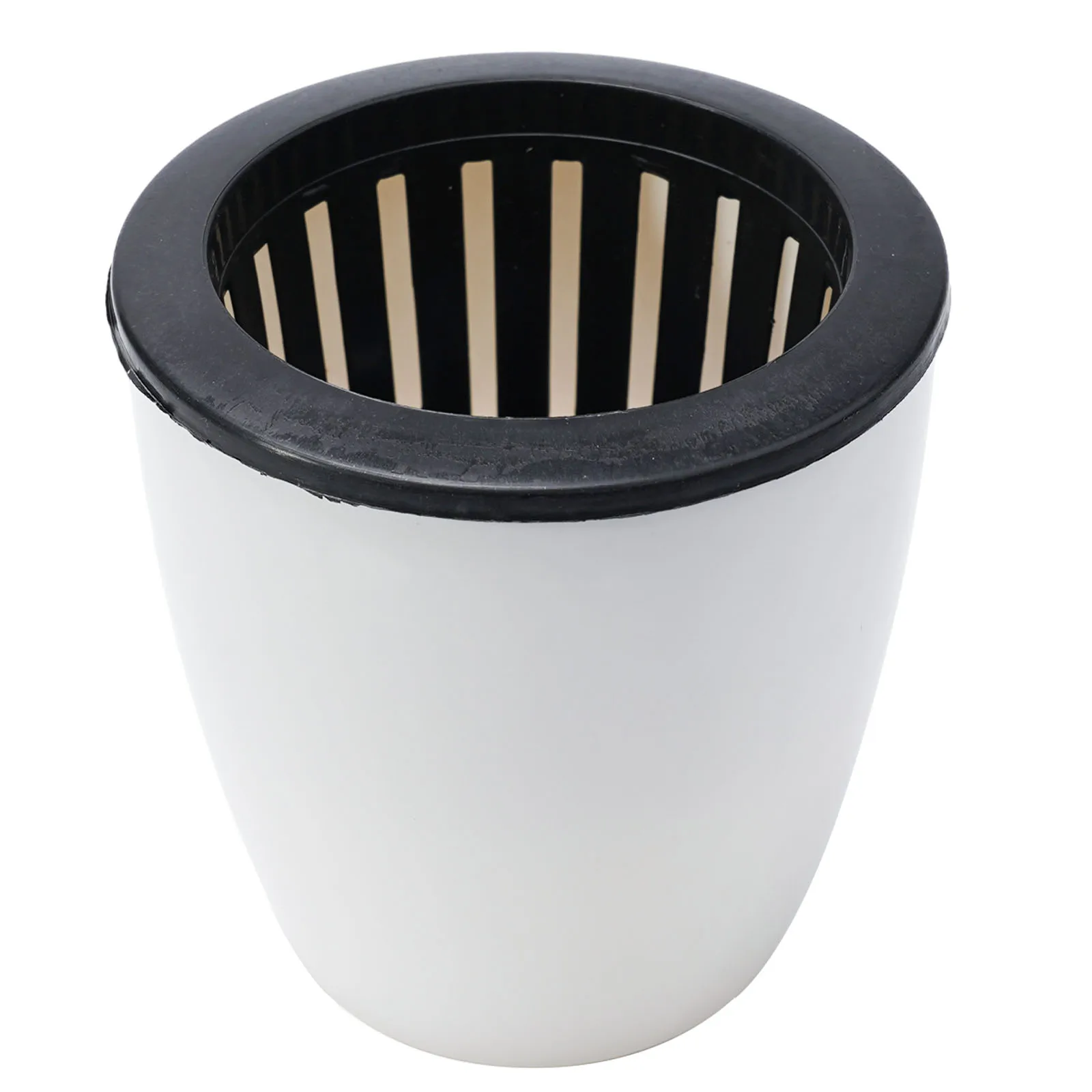 Indoor Flowerpot with Dual Layer Structure Outer Basin for Water Storage Inner Pot for Planting with Connection