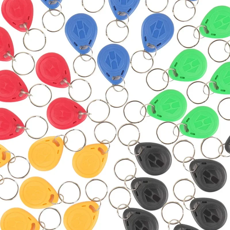 5/10 Pcs 125KHz T5577 Keyfobs Rewritable Duplicate Tag 5200 Proximity Copy Access Card ID Token Ring RFID Cloner Keychain Key