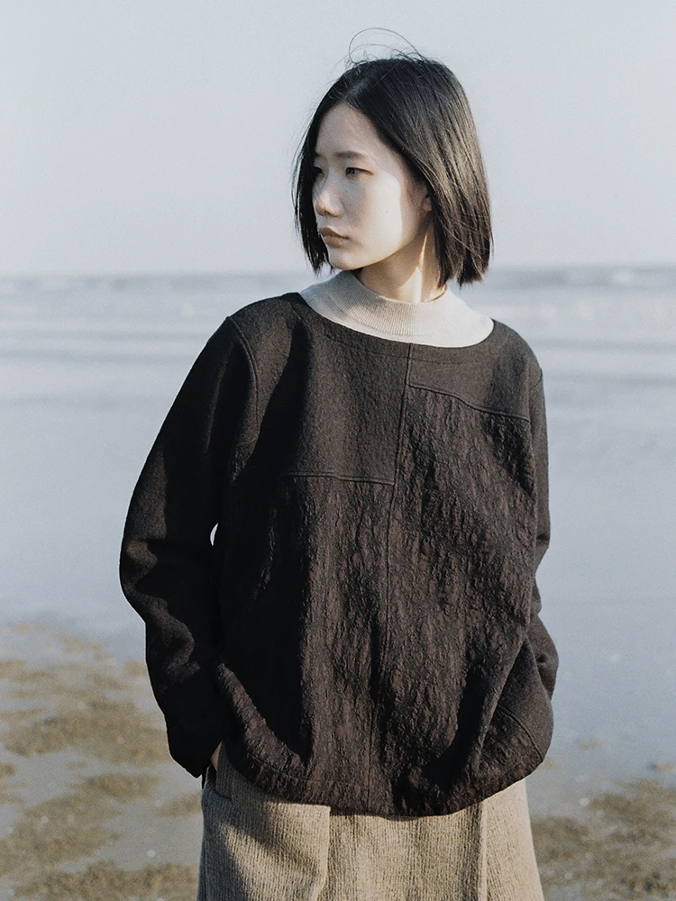 

Ограниченное по времени предложение | Куртка из шерстяной смеси с круглым вырезом, свободного кроя, теплогенерирующая, для повседневной носки