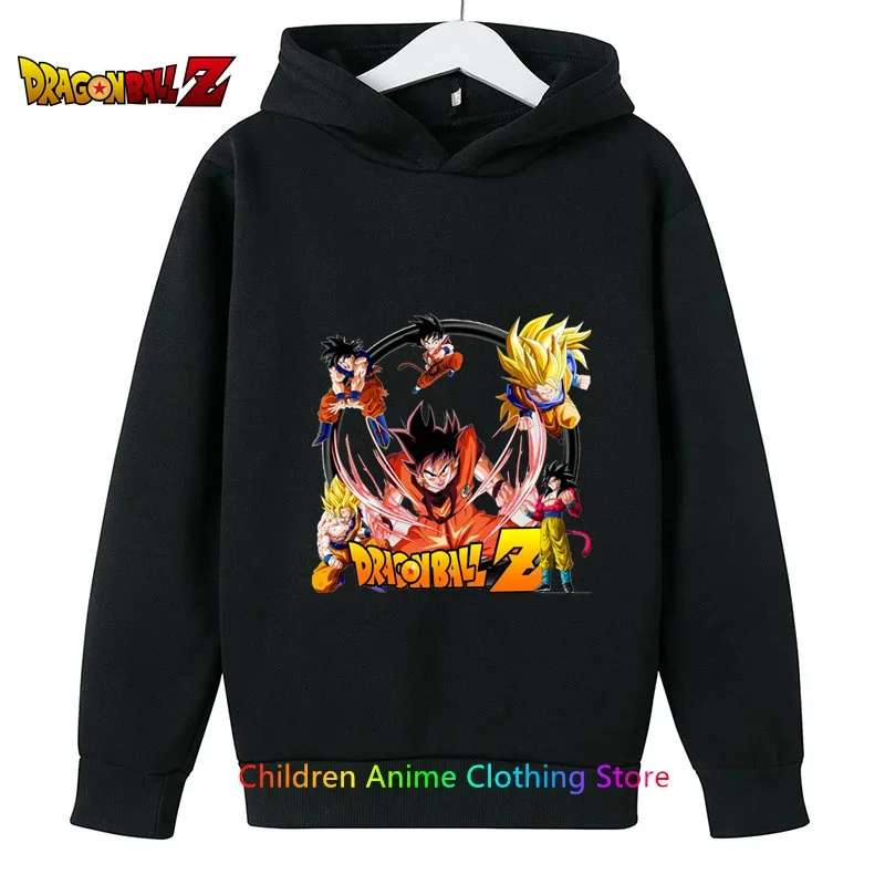 Dragon Ball Z Kids Goku Sweatshirts Baby Boys Clothes For 2023 Autumn New Children\'s Clothing Kids Hoodies Vegeta 3D Sweatshirt