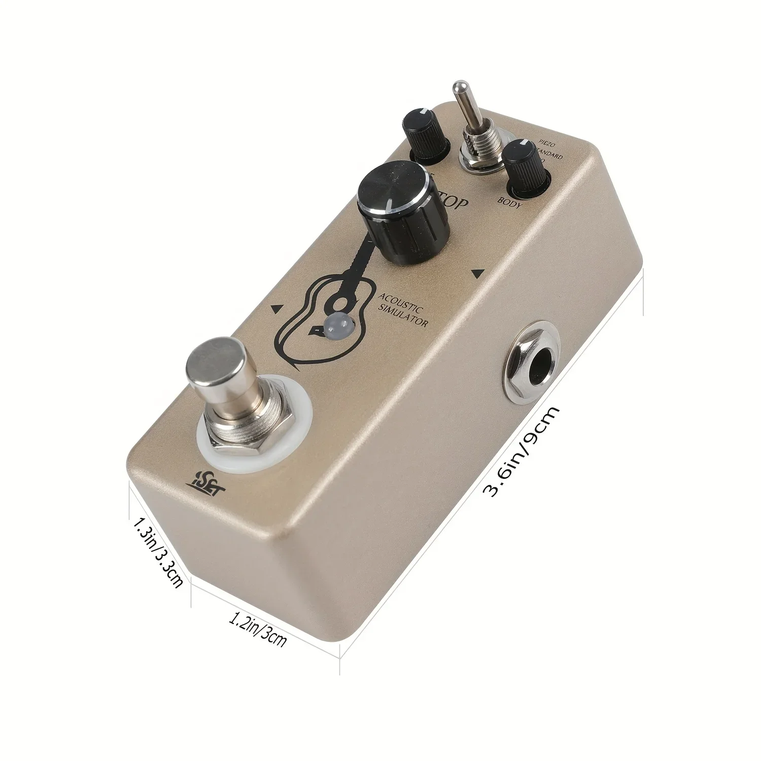 ISET AC Stage Gitarrenpedal Akustikgitarren-Simulator True Bypass