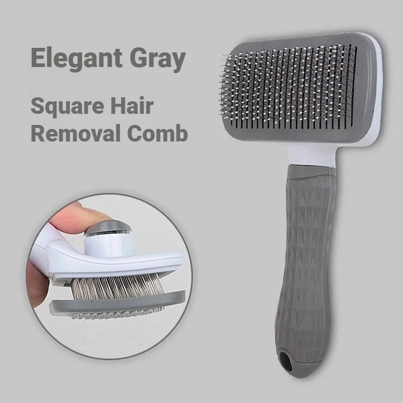 Escova de Banho para Cães de Pelo Longo e Gatos, Removedor de Pelos para Animais de Estimação, Escova de Limpeza e Cuidado para Cães