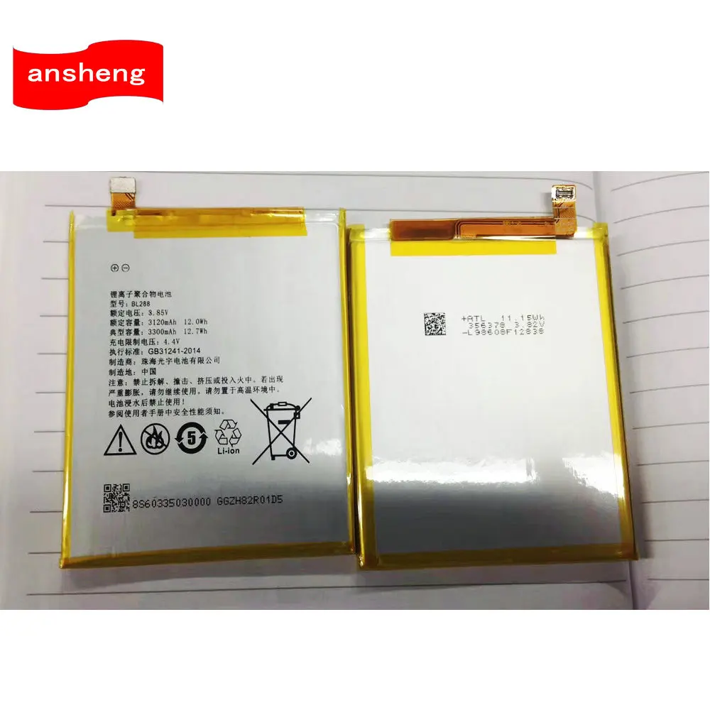 

3.8V 3300mAh BL288 Battery For Lenovo Z5 L78011 L78012 Phone