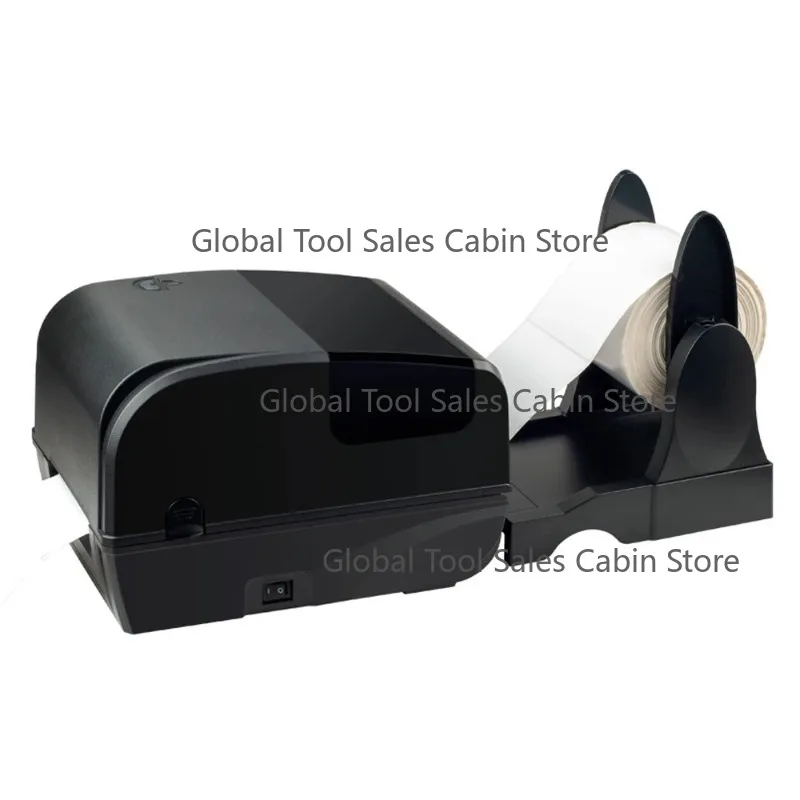 

4inch Thermal Transfer Label Printer With USB Satin Ribbon Washing Tag Clothing Label Maker for Wash Care Label Provide