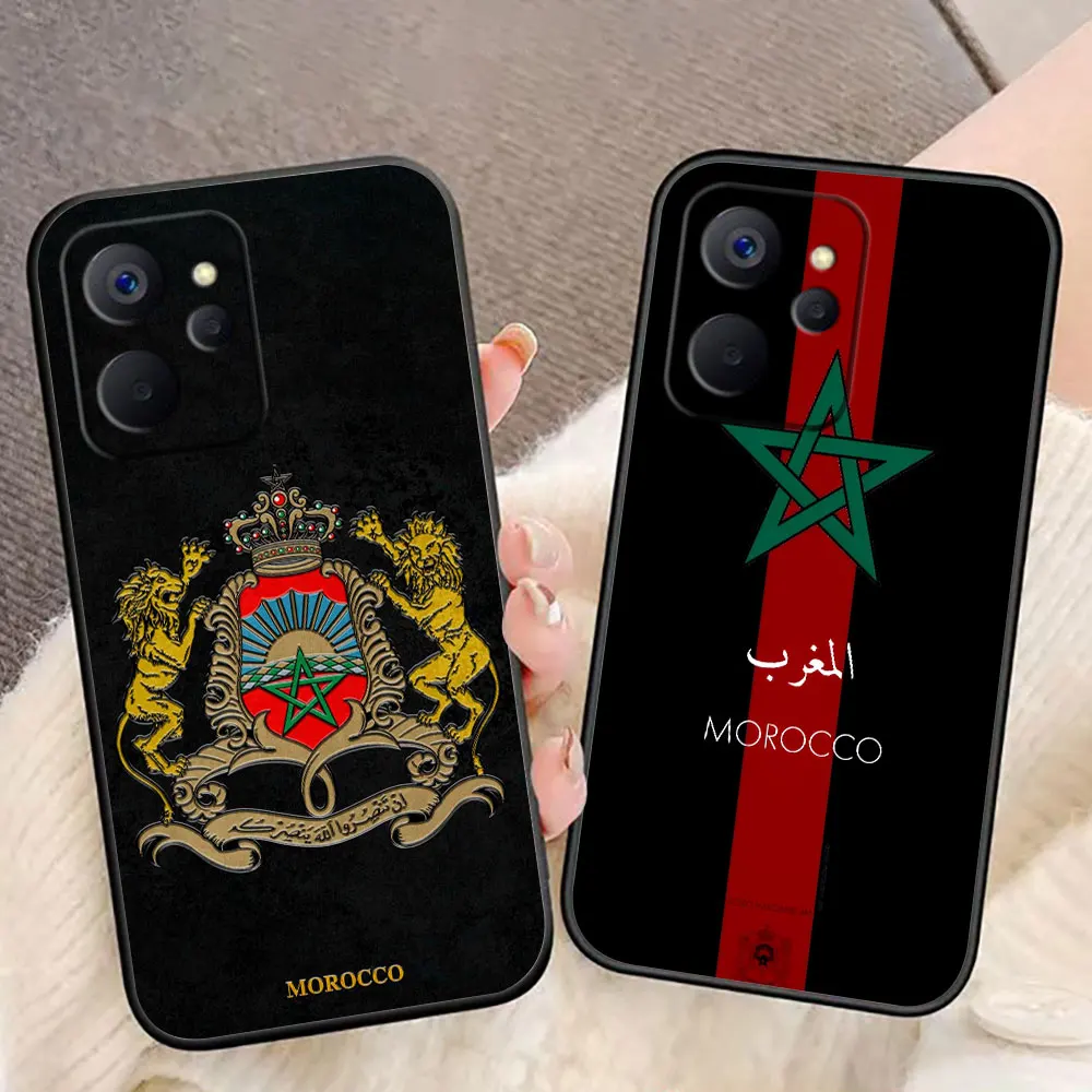 Marocco Bandiera Passaporto Foto Personalizzata Cassa Del Telefono Per OPPO Realme 14 13 12 11 10 9 9I 8 8I 7 7I 6 5 5I 5S Pro Plus Caso Funda Shell