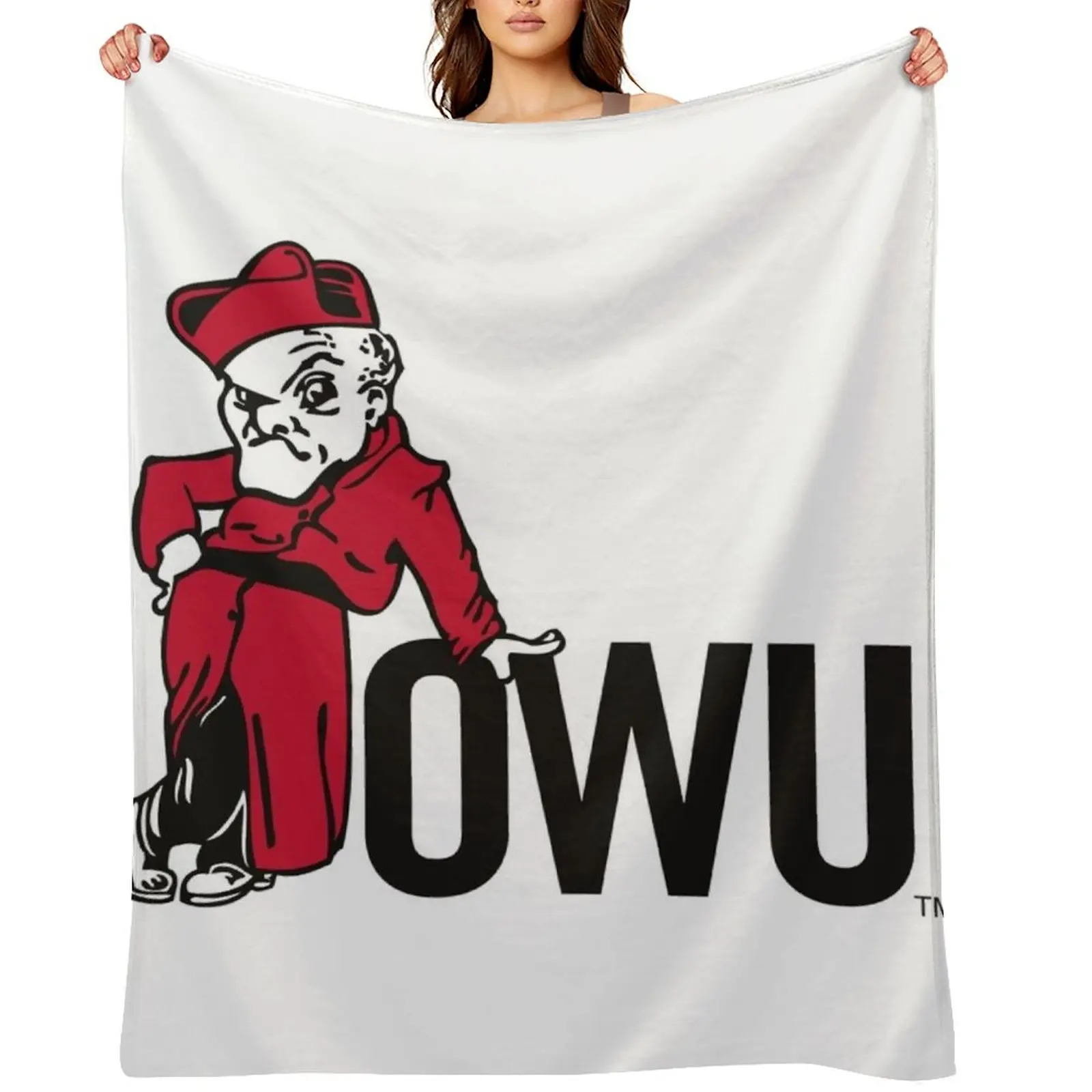 

Ohio Wesleyan battling bishops Throw Blanket heavy to sleep Sofa Throw Cute Plaid Warm Blankets
